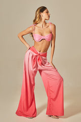 Voil Pants in Gradient Pink