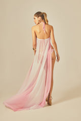 Brigitte Kaftan in Pink Gradient Print