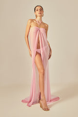 Brigitte Kaftan in Pink Gradient Print