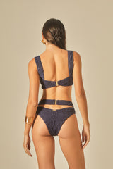 Candy Bikini Navy Blue Texture